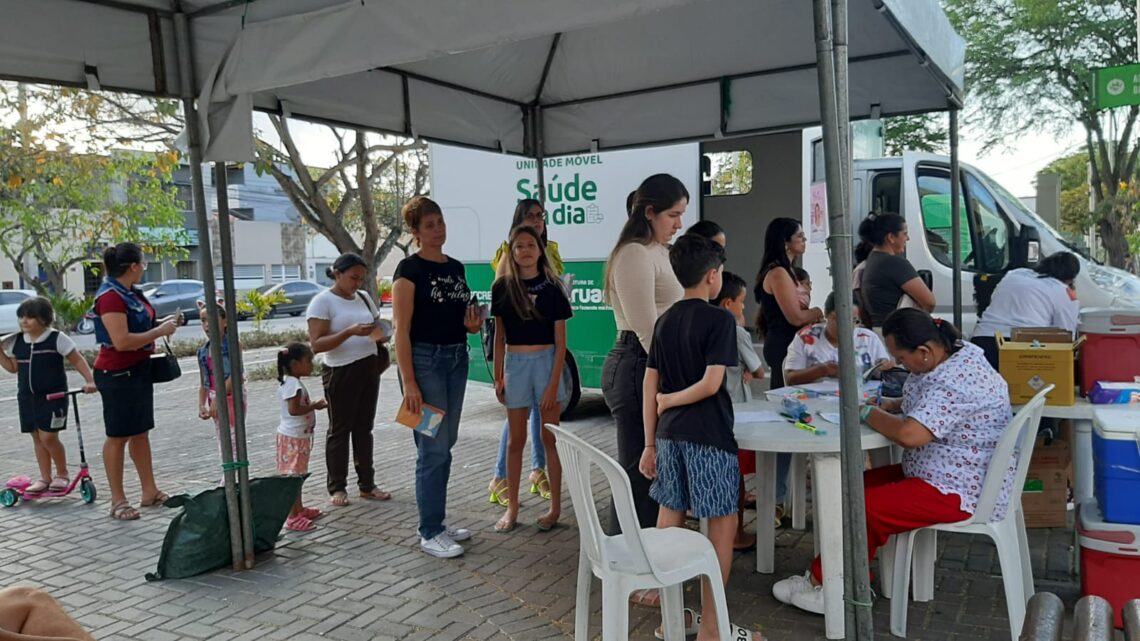 Campanha de Multivacinação terá horário noturno na Via Parque para crianças e adolescentes Campanha de Multivacinação terá horário noturno na Via Parque para crianças e adolescentes