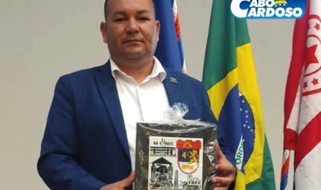 Vereador Cabo Cardoso é homenageado no aniversário de 60 anos do 4° BPM Vereador Cabo Cardoso é homenageado no aniversário de 60 anos do 4° BPM