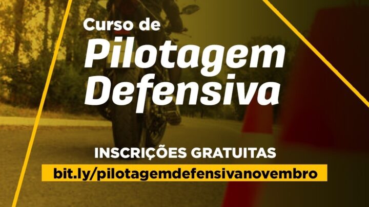 Curso gratuito de pilotagem defensiva para motos em Caruaru