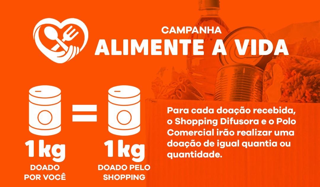 Transforma Caruaru promove campanha solidária “Alimente a vida” em parceria com os shoppings do estado Transforma Caruaru promove campanha solidária “Alimente a vida” em parceria com os shoppings do estado
