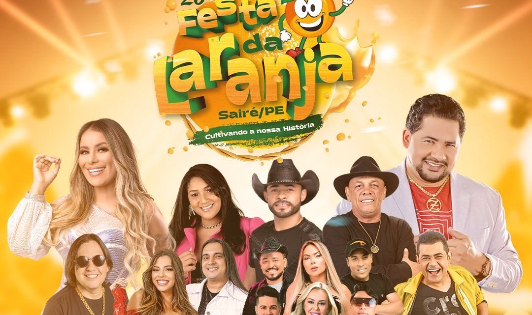 Confira a programação completa da 29ª Festa da Laranja em Sairé