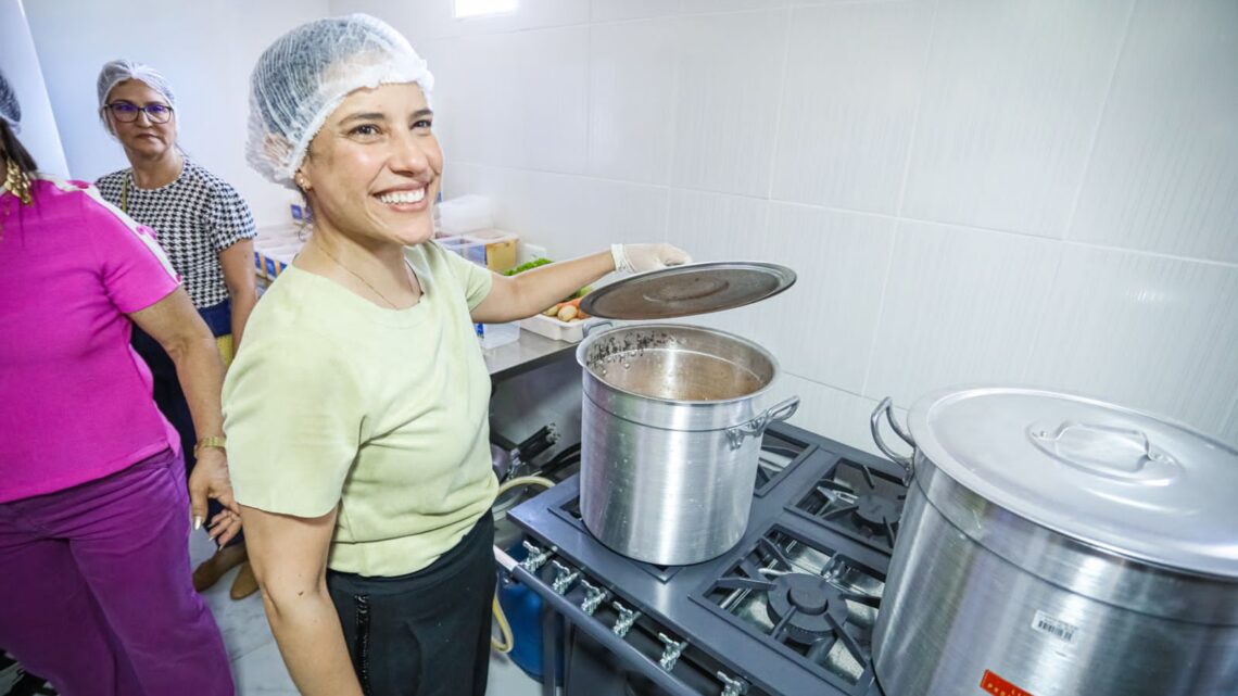 Combate à fome: governadora Raquel Lyra inaugura cozinha comunitária em Passira e Estado passa a contar com 79 unidades