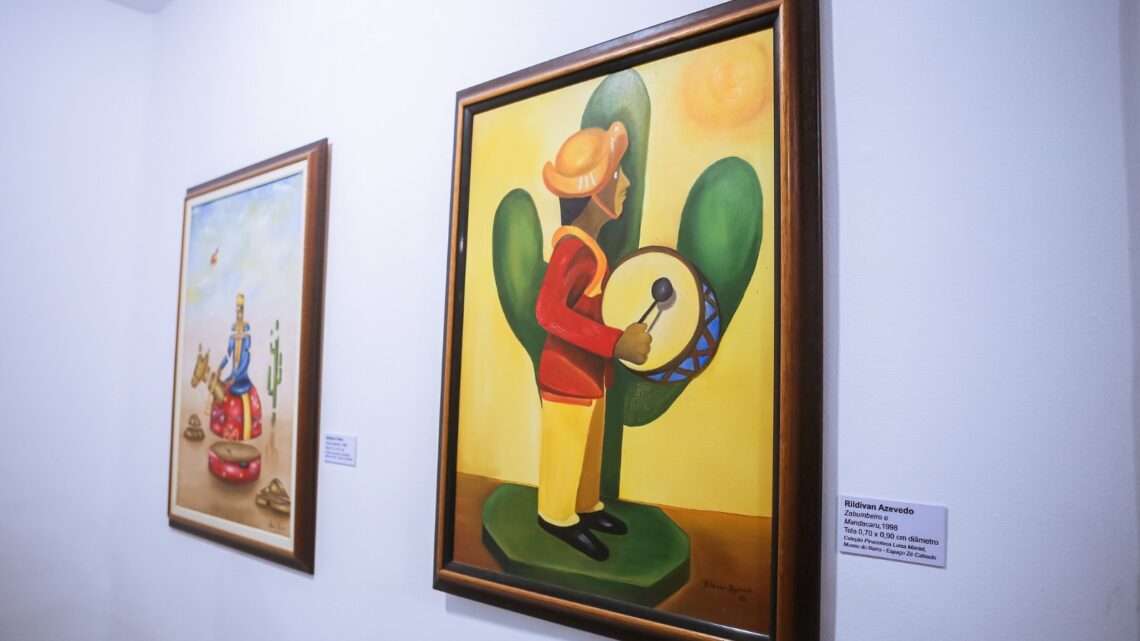 Obras da Pinacoteca Luísa Maciel estão expostas na Fundação de Cultura de Caruaru