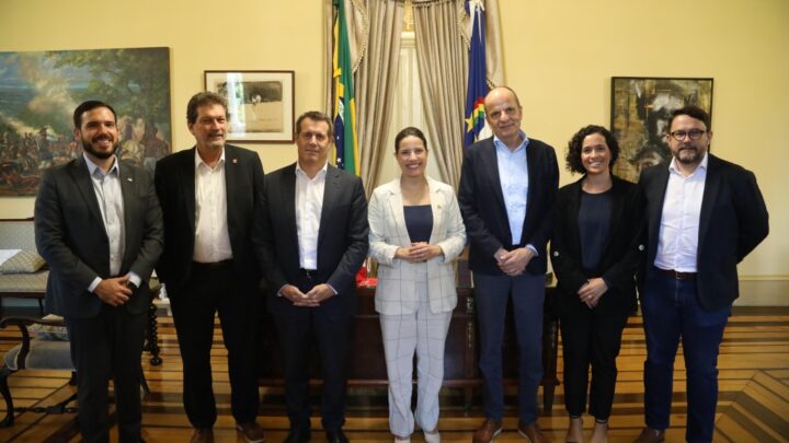 Governadora Raquel Lyra recebe embaixador da Suíça, Pietro Lazzeri