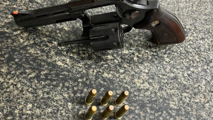 Casal preso com arma e munições em bloco de carnaval