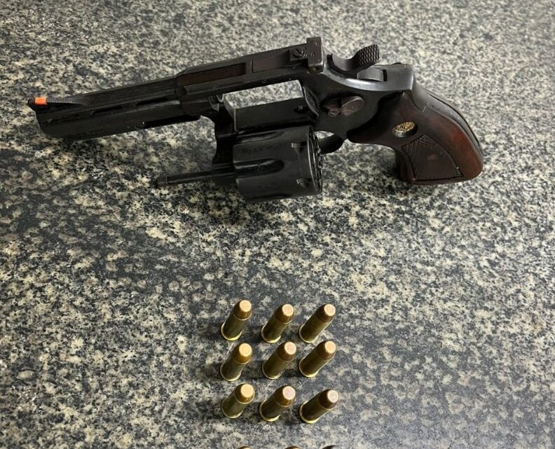 Casal preso com arma e munições em bloco de carnaval