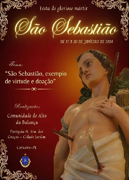 Festa de São Sebastião no Alto da Balança começa nesta quarta-feira (17)