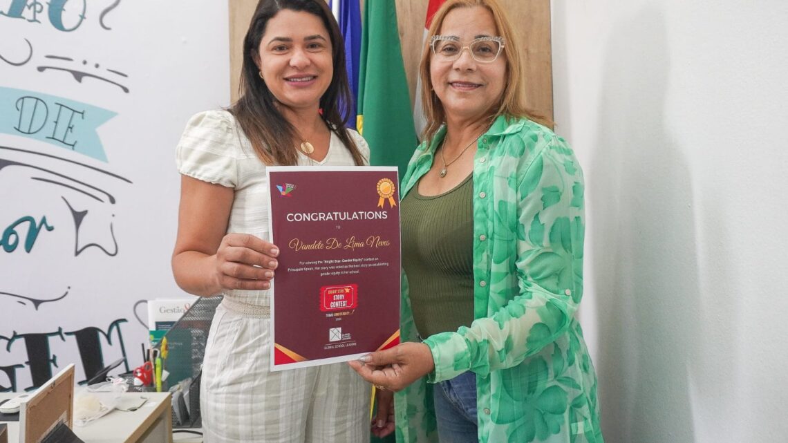 Gestora da rede municipal de ensino de Caruaru ganha concurso internacional