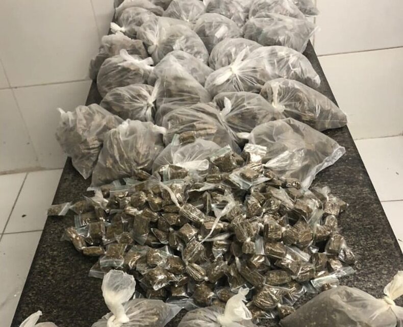 PM apreende cerca de 10kg de maconha e prende três suspeitos PM apreende cerca de 10kg de maconha e prende três suspeitos