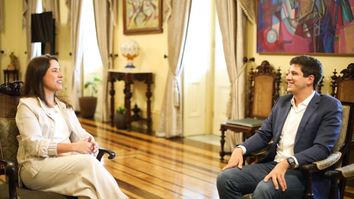 Governadora Raquel Lyra recebe o prefeito do Recife, João Campos, para tratar sobre segurança durante o carnaval Governadora Raquel Lyra recebe o prefeito do Recife, João Campos, para tratar sobre segurança durante o carnaval