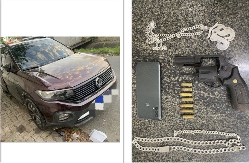 Ex-presidiário é preso com carro clonado e arma de fogo Ex-presidiário é preso com carro clonado e arma de fogo