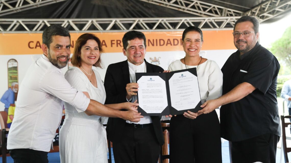 Raquel Lyra participa do início da Campanha da Fraternidade 2024 e lança ação solidária realizada pela Compesa Raquel Lyra participa do início da Campanha da Fraternidade 2024 e lança ação solidária realizada pela Compesa