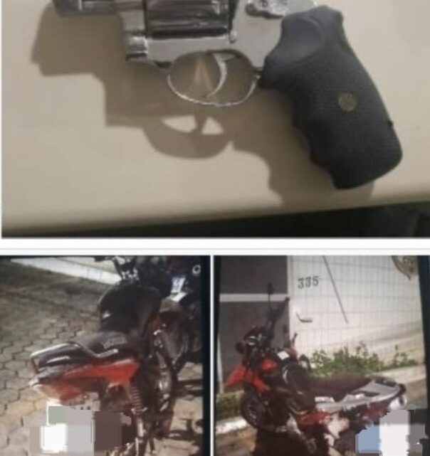 PM prende suspeitos de homicídio e apreende arma de fogo PM prende suspeitos de homicídio e apreende arma de fogo