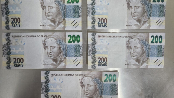 PF autua em flagrante dois homens que repassavam no comércio notas falsas de R$ 200,00
