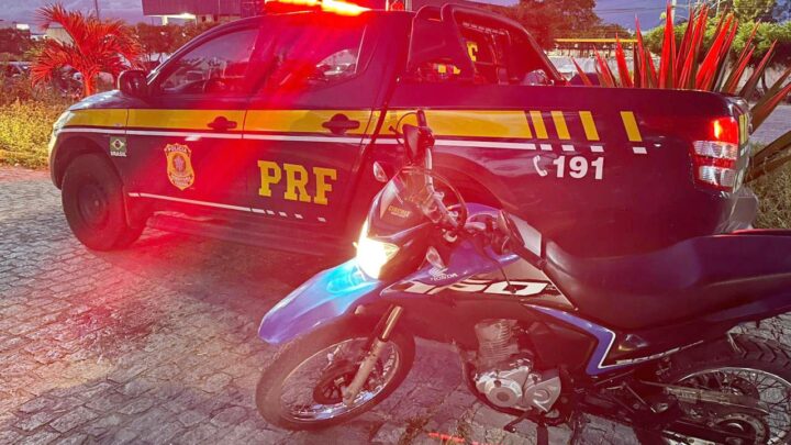 Após fuga por 12 Km, suspeito de assalto é detido com moto roubada na BR 104