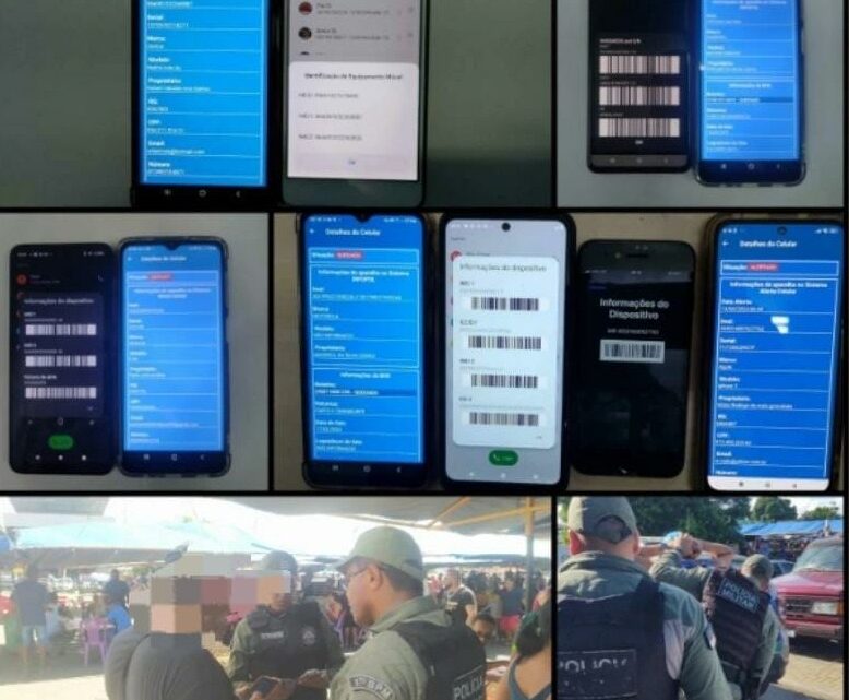 PM prende 05 pessoas feira livre com celulares com queixa de roubos PM prende 05 pessoas feira livre com celulares com queixa de roubos