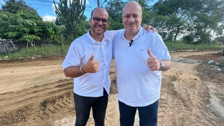 Vereador Jorge Quintino Comemora Pedido Atendido de Calçamento na Taquara de Cima
