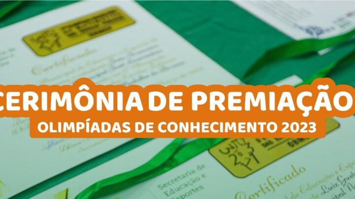 Estudantes da rede municipal serão premiados nas Olimpíadas dos Conhecimentos, refletindo momento atual da educação caruaruense