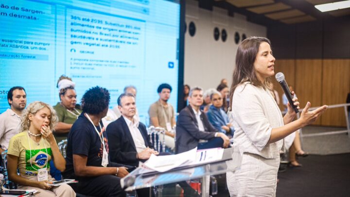 Ao lado de ministros, governadora Raquel Lyra debate desafios climáticos do Brasil