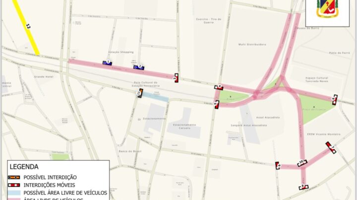Ruas e avenidas de Caruaru, serão bloqueadas para o Festival Pernambuco Meu País