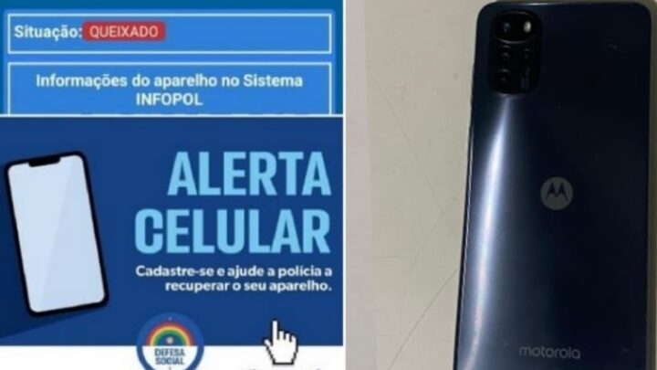 Celular queixado é recuperado pela PM
