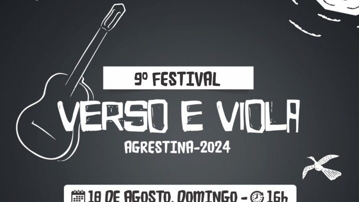 Agrestina realiza 9º Festival Verso e Viola neste domingo (18)