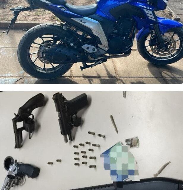 Homem preso e três adolescentes apreendidos com armas e simulacro Homem preso e três adolescentes apreendidos com armas e simulacro