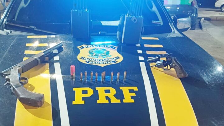 PRF detém suspeito de praticar assalto a caminhão com armas e bloqueador de sinal