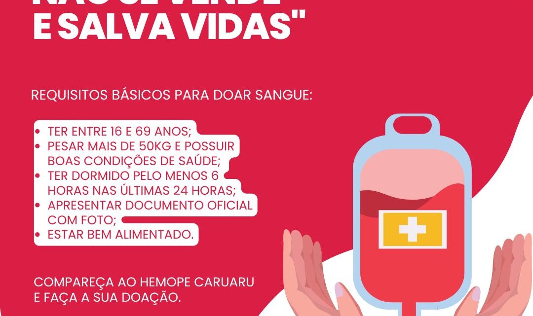 Hospital Mestre Vitalino faz apelo à população para doação de sangue