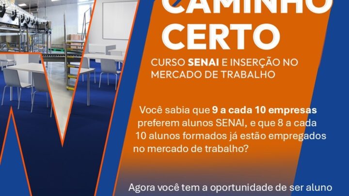 Senai abre inscrições gratuitas para curso de Alimentador de Linha de Produção