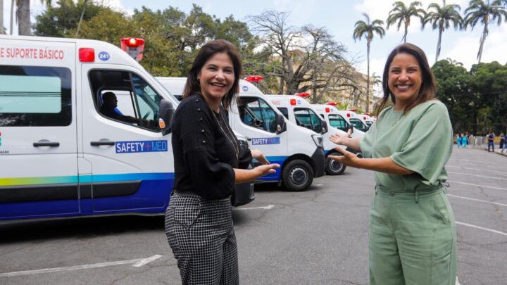 Governadora Raquel Lyra reforça frota da Rede Estadual de Saúde com entrega de novas ambulâncias