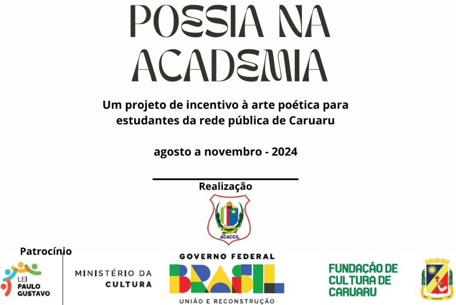 Projeto Poesia na Academia em três escolas de Caruaru Projeto Poesia na Academia em três escolas de Caruaru