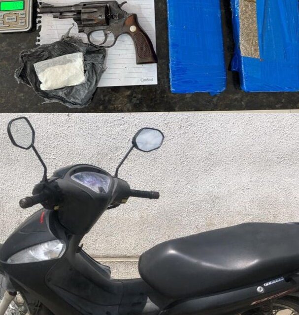 PM prende suspeito e apreende arma e drogas em Caruaru
