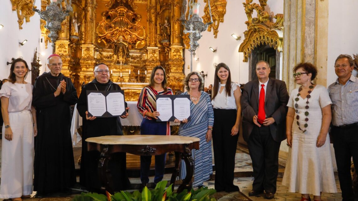 Com investimento de mais de R$ 15 milhões, governadora Raquel Lyra anuncia restauração do Mosteiro de São Bento, em Olinda Com investimento de mais de R$ 15 milhões, governadora Raquel Lyra anuncia restauração do Mosteiro de São Bento, em Olinda