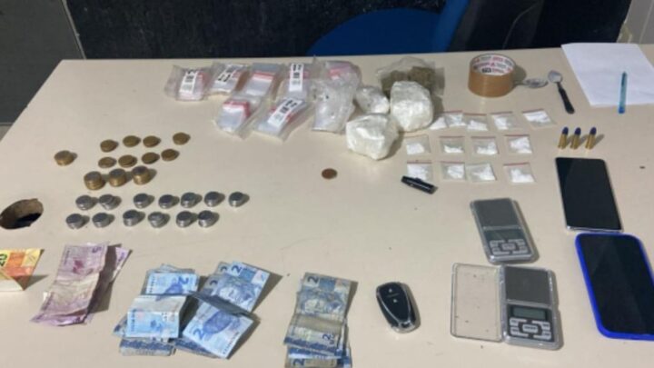 Acusados de assalto são presos com drogas