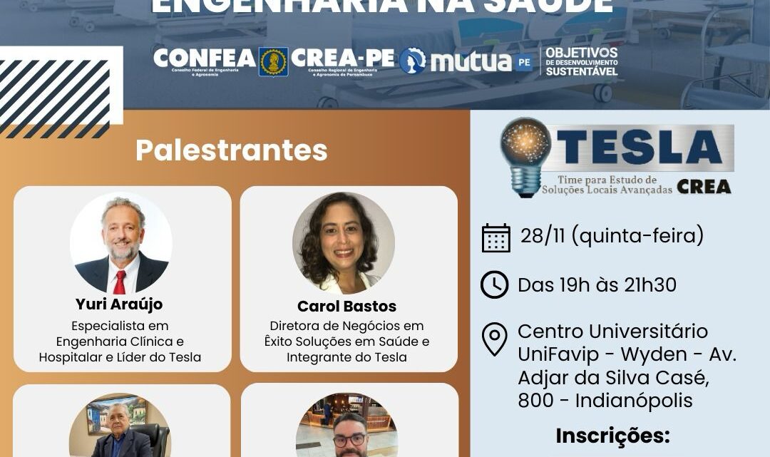 Fórum em Caruaru debate o papel essencial da engenharia na saúde Fórum em Caruaru debate o papel essencial da engenharia na saúde