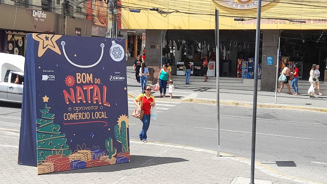 Festividades de Natal no Centro de Caruaru começam no dia 9 de dezembro