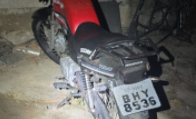 Motocicleta adulterada é apreendida