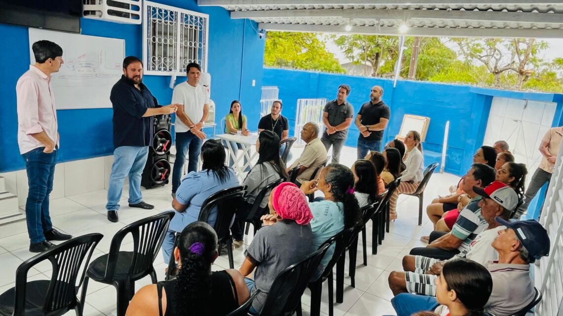 Vereador Júnior Letal recebe secretários municipais e discute melhorias para feira livre do bairro Agamenon