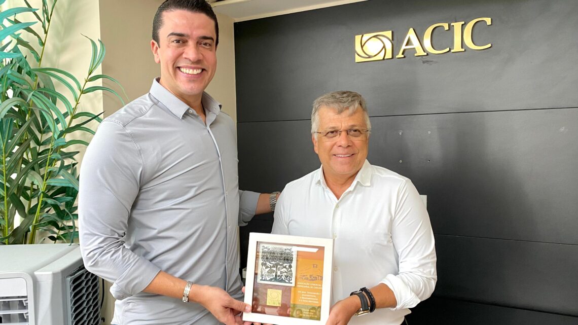 Prefeito Rodrigo Pinheiro apresenta metas para os 100 primeiros dias de governo à nova diretoria da ACIC