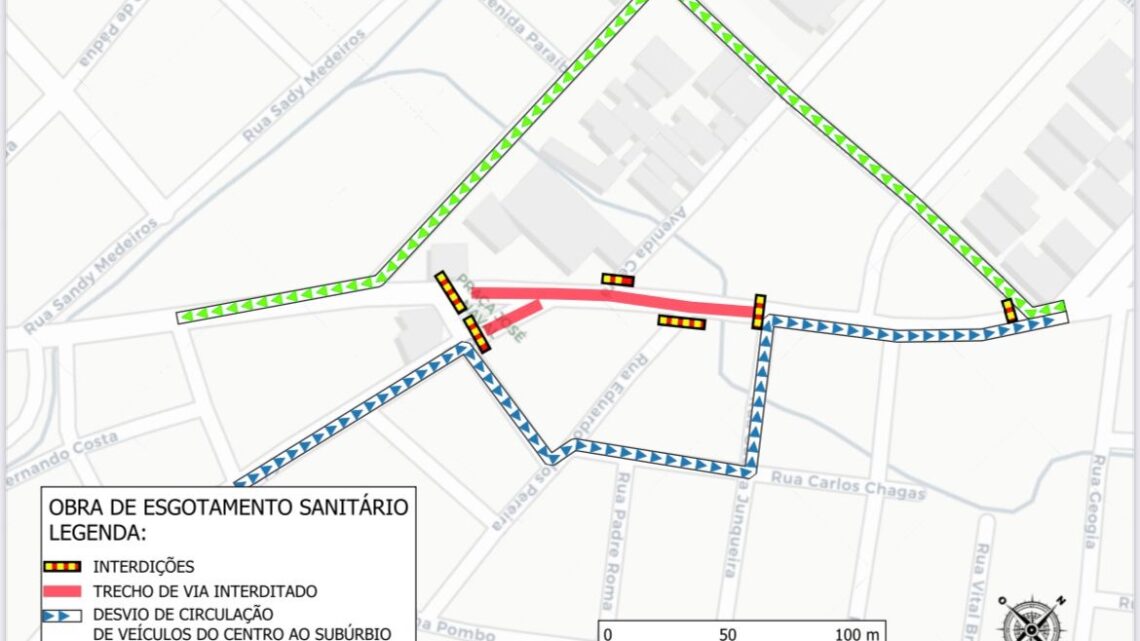 AMC realizará interdição temporária da Rua Cônego Júlio Cabral, no bairro Universitário