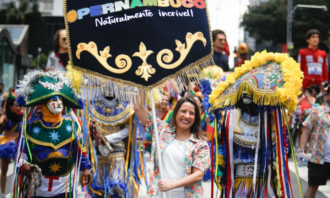 PE meu País: governadora Raquel Lyra apresenta o Carnaval pernambucano à cidade de São Paulo