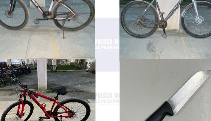 PM prende suspeito de roubo e recupera bicicletas