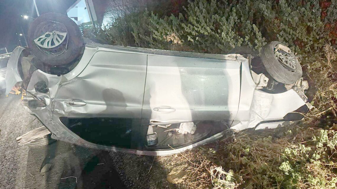 Suspeito de sequestrar ex-namorada é detido após capotar carro; Vítima foi amarrada e amordaçada
