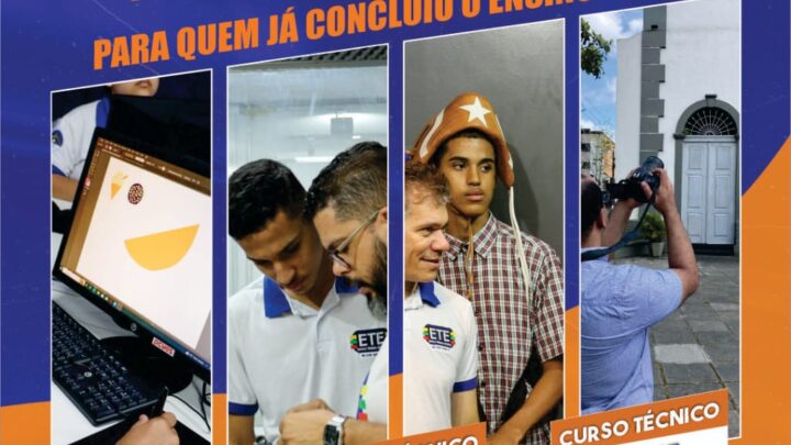 Matrículas abertas para cursos técnicos gratuitos na ETE Nelson Barbalho em Caruaru