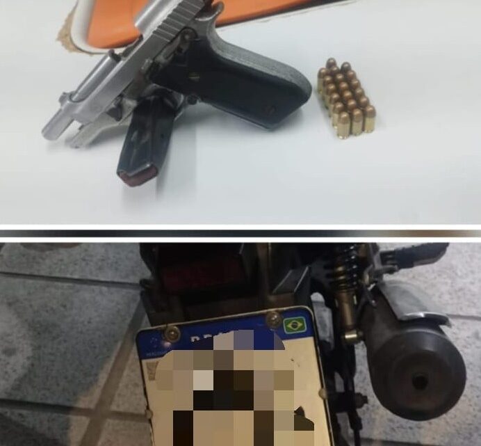 Suspeito de cometer assaltos é preso com pistola em bar