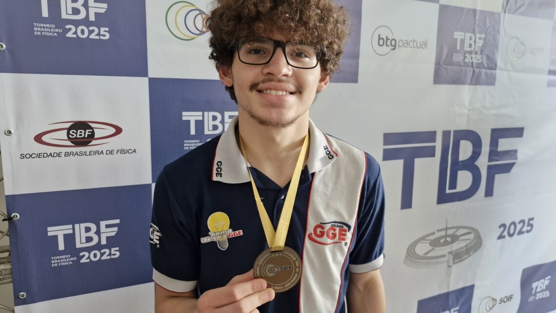 Estudante do Colégio GGE será único pernambucano a disputar a Olimpíada Mundial de Física, em Paris