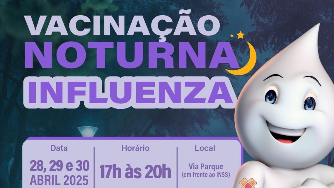 Vacinação noturna contra a Influenza em Caruaru, a partir desta segunda-feira (28)