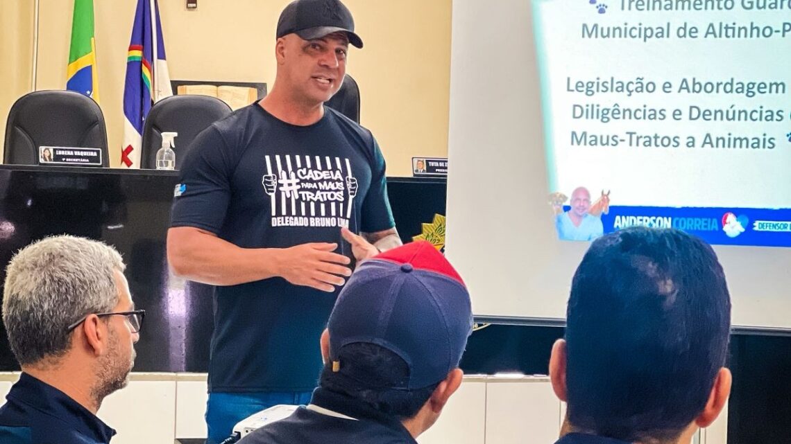 Anderson Correia ministra treinamento à Guarda Municipal de Altinho sobre diligências em casos de maus-tratos a animais