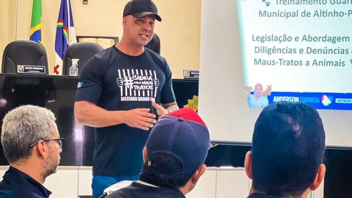 Anderson Correia ministra treinamento à Guarda Municipal de Altinho sobre diligências em casos de maus-tratos a animais